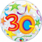 Preview: Single Bubble Ballon Birthday Stars 30