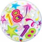 Preview: Single Bubble Ballon Birthday 18 Stars
