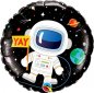 Mobile Preview: Folienballon - Happy Birthday Astronaut Rückseite