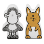 Preview: sheepworld - Lieblingshase Salz- und Pfefferstreuer-Set