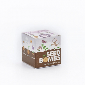 Seedbomb - Wildblumen - Samenbombe lila