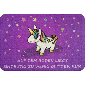 Einhorn - Glitzer - Fußmatte
