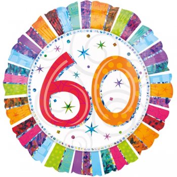 Folienballon 60 Geburtstag Radiant
