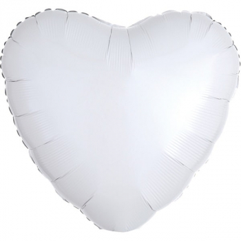 Folienballon - Herz - weiß