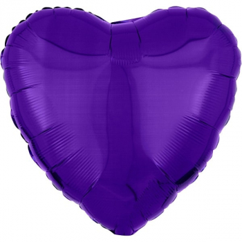 Folienballon Herz lila