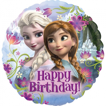 Folienballon Happy Birthday Frozen Eisprinzessin