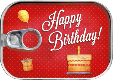 Dosenpost - Happy Birthday Kuchen - Geldgeschenkverpackung