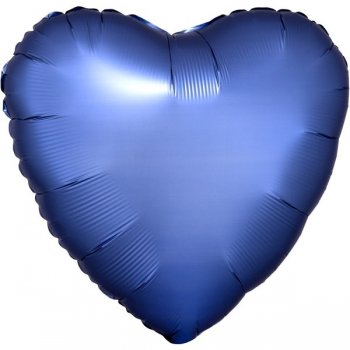 Folienballon Herz Satin blau