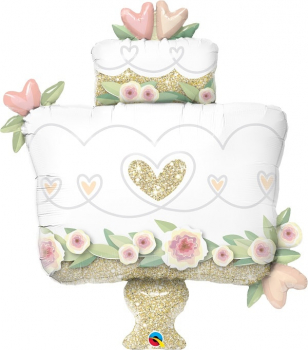 Folienballon Wedding Cake Hochzeitstorte