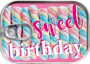 Dosenpost Sweet Birthday Geldgeschenkverpackung