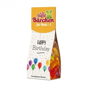 Süße Bärchen für dich - Happy Birthday - Fruchtgummi