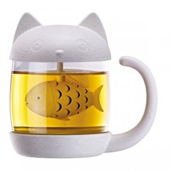 Katze - Tee-Becher mit Tee-Ei