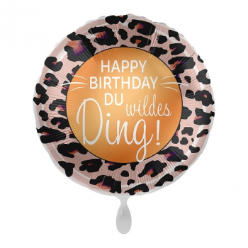 Folienballon Happy Birthday du wildes Ding!