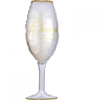 Folienballon Champagner Glas Hochzeit