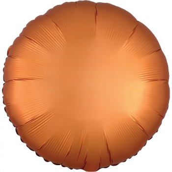 Folienballon Rund Satin orange Amber