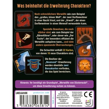 Werwölfe von Düsterwald - Charaktere Kartenspiel