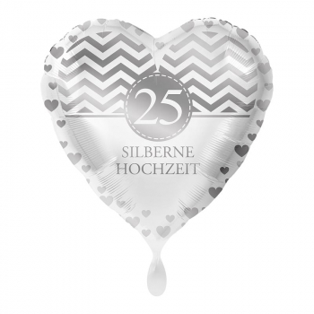 Folienballon - Silberne Hochzeit 25
