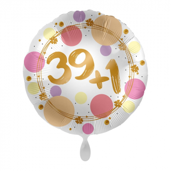 Folienballon Shiny dots 39 + 1