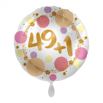 Folienballon Shiny dots 49 + 1