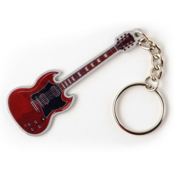 Gitarre SG rot - Schlüsselanhänger