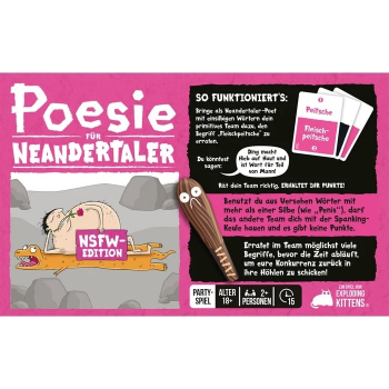 Poesie für Neandertaler - NSFW Edition - Gesellschaftsspiel