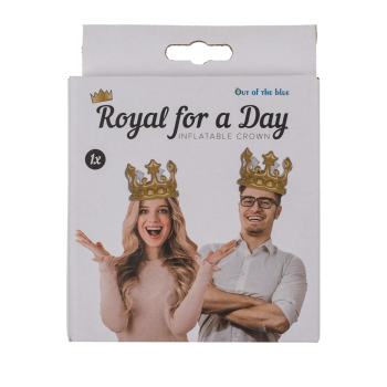 Royal for a day  Aufblasbare Krone gold