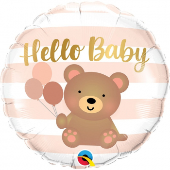 Folienballon Hello Baby Bear