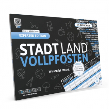 Stadt Land Vollpfosten - Experten Edition - Gesellschaftsspiel
