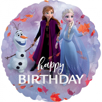 Folienballon Happy Birthday Frozen Eisprinzessin
