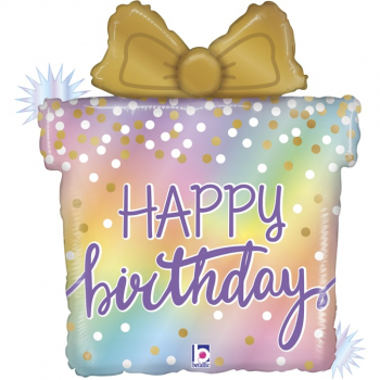Folienballon - Happy Birthday Present