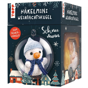 Häkelmini - Schneemann - Weihnachtskugel