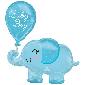Folienballon - Baby Boy Elephant