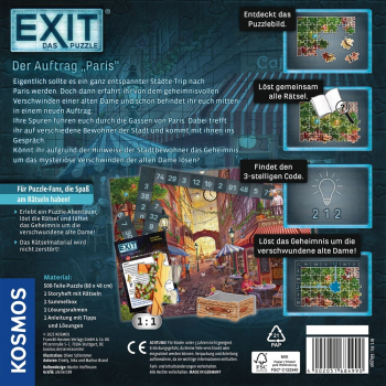 Exit - Das Puzzle - Der Auftrag "Paris"