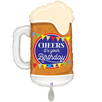 Folienballon - Cheers Birthday Beer