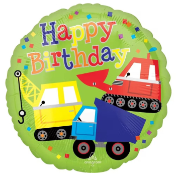 Folienballon - Happy Birthday Trucks
