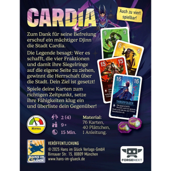 Duell um Cardia - Kartenspiel
