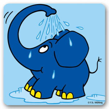 Die Maus - Elefant - Untersetzer