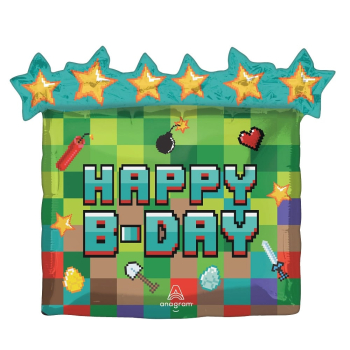 Folienballon - Pixel Party