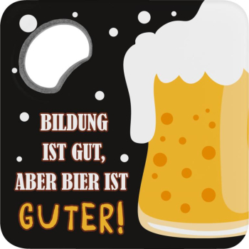 Gruss & Co. Guter Untersetzer mit Flaschenöffner