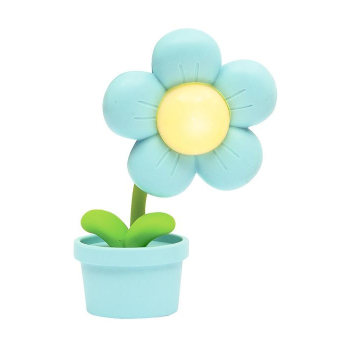 Preview: Mini-Blumenlampe Frühlingszauber hellblau