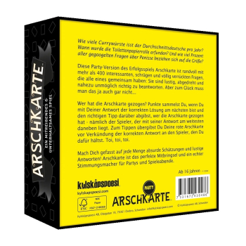 Arschkarte - Party - Spiel