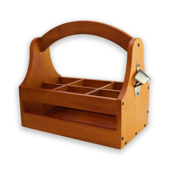 Holz Flaschenhalter mit Öffner