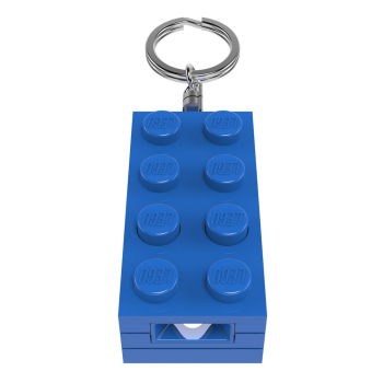 Preview: Lego - Stein blau - Schlüsselanhänger mit Lampe