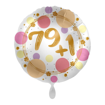 Folienballon Shiny dots 79 + 1