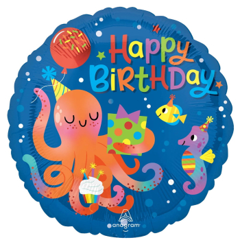 Folienballon - Cute Octopus Birthday