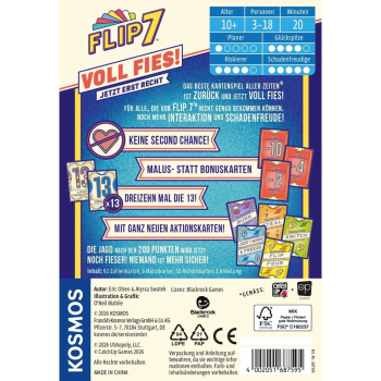 Preview: Flip 7 - Voll Fies! - Kartenspiel