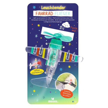 Leuchtender Fahrrad-Flieger helllblau