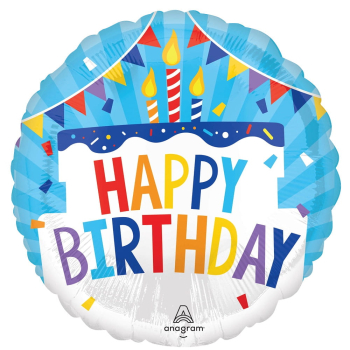Folienballon - Happy Birthday Tiered Cake