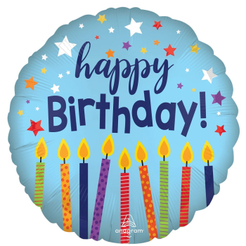 Folienballon - Satin Happy Birthday Celebrate