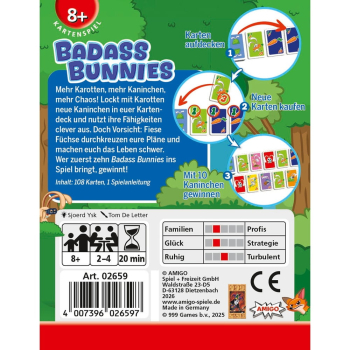 Preview: Badass Bunnies - Kartenspiel